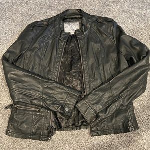 Faux leather jacket